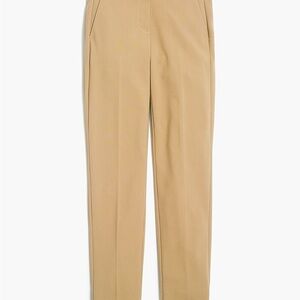 JCrew Slim cropped Ruby pant in stretch twill - camel